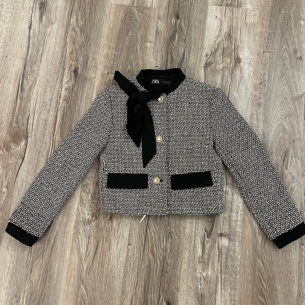 Two Zara blazers and silk skirt